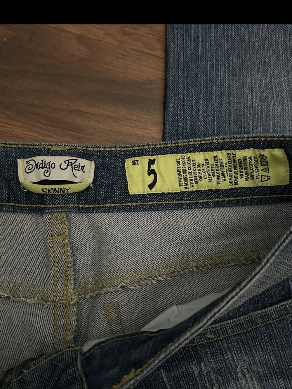 Indigo Rein Women's Skinny Jeans - Blue Denim